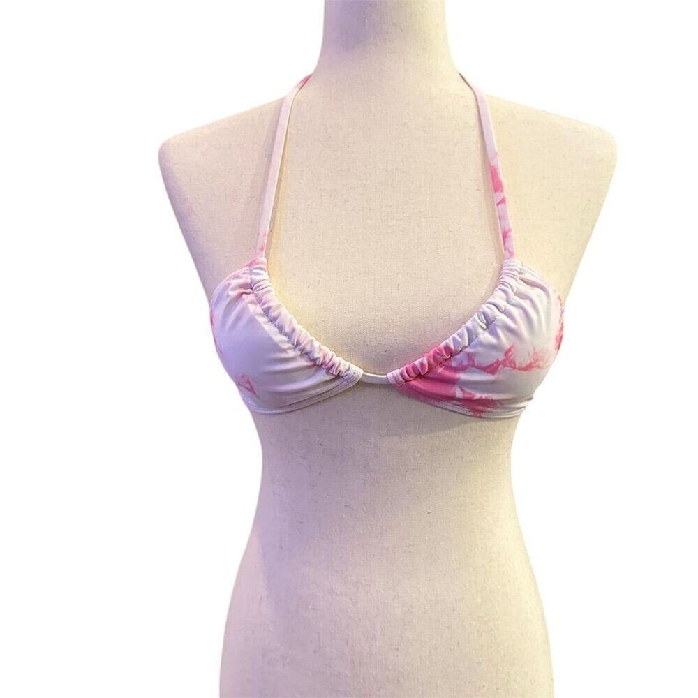 Women's Pink Triangle Bikini‎ Top Size S